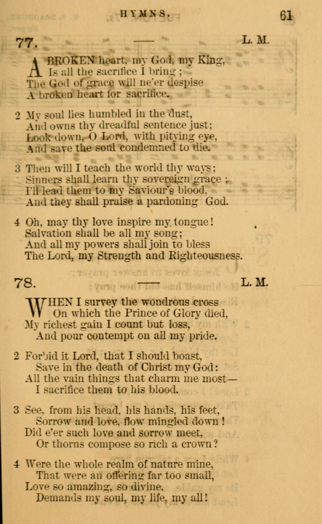 Sacred Songs for Social Worship page 61