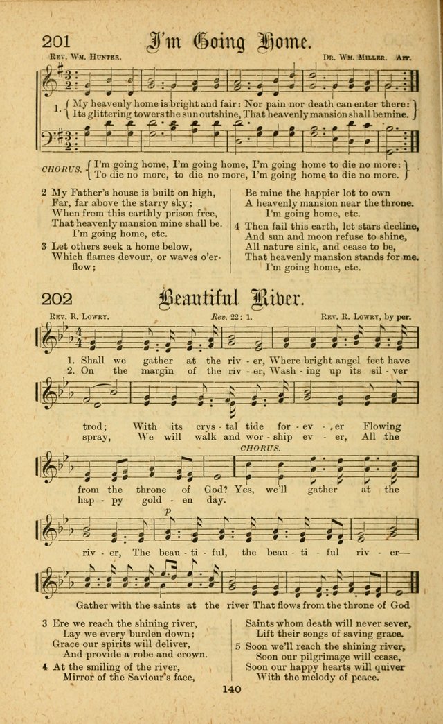 Songs of Salvation: as Used by Crossley and Hunter in Evangelistic Meetings: and adapted for the church, grove, school, choir and home page 140