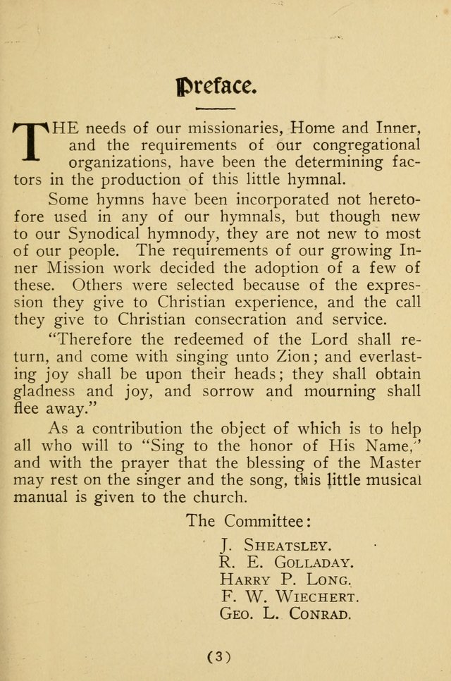 Sacred Songs: for use in inner mission work and church societies page 3