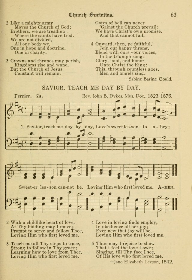 Sacred Songs: for use in inner mission work and church societies page 63