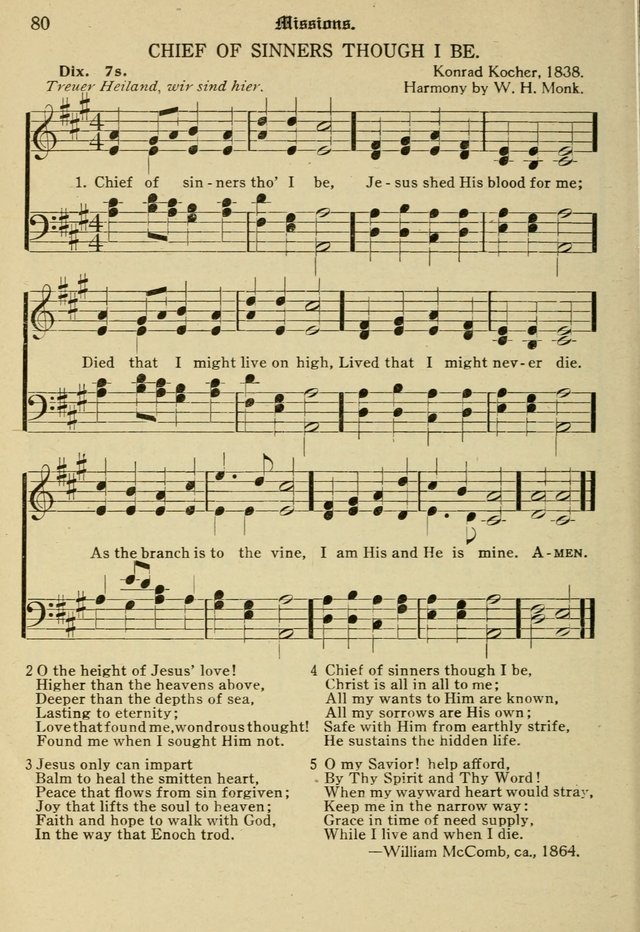 Sacred Songs: for use in inner mission work and church societies page 80
