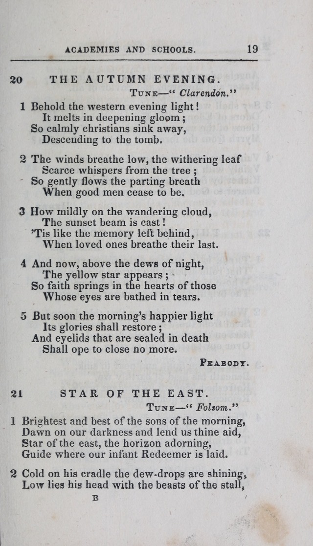 A Selection of Sacred Songs: for the use of schools and academies page 19