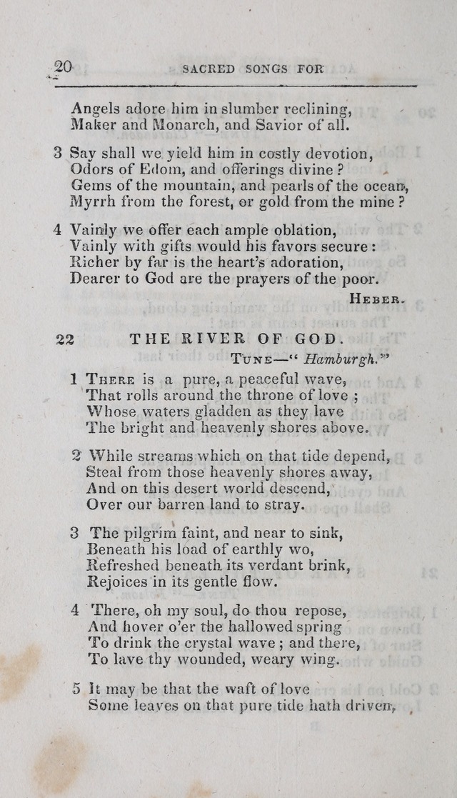 A Selection of Sacred Songs: for the use of schools and academies page 20