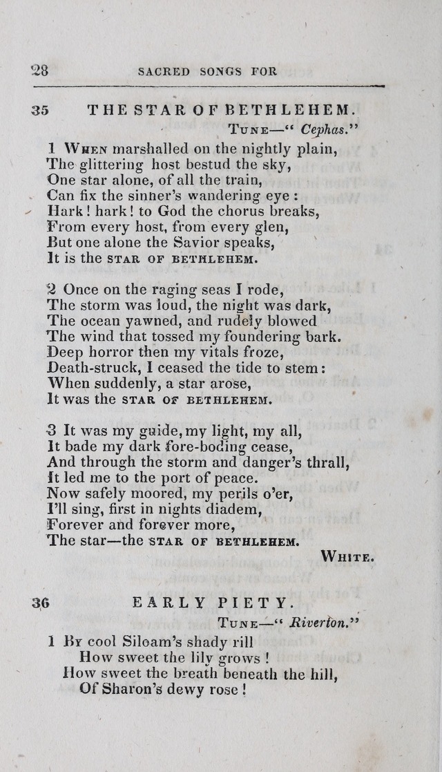 A Selection of Sacred Songs: for the use of schools and academies page 28