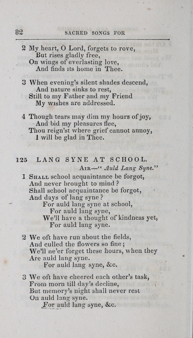 A Selection of Sacred Songs: for the use of schools and academies page 82