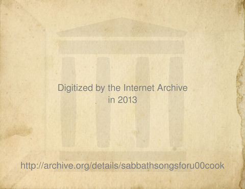 Sabbath Songs: for the Use of Sabbath Schools, Social Meetings, and the Services of the Church page i