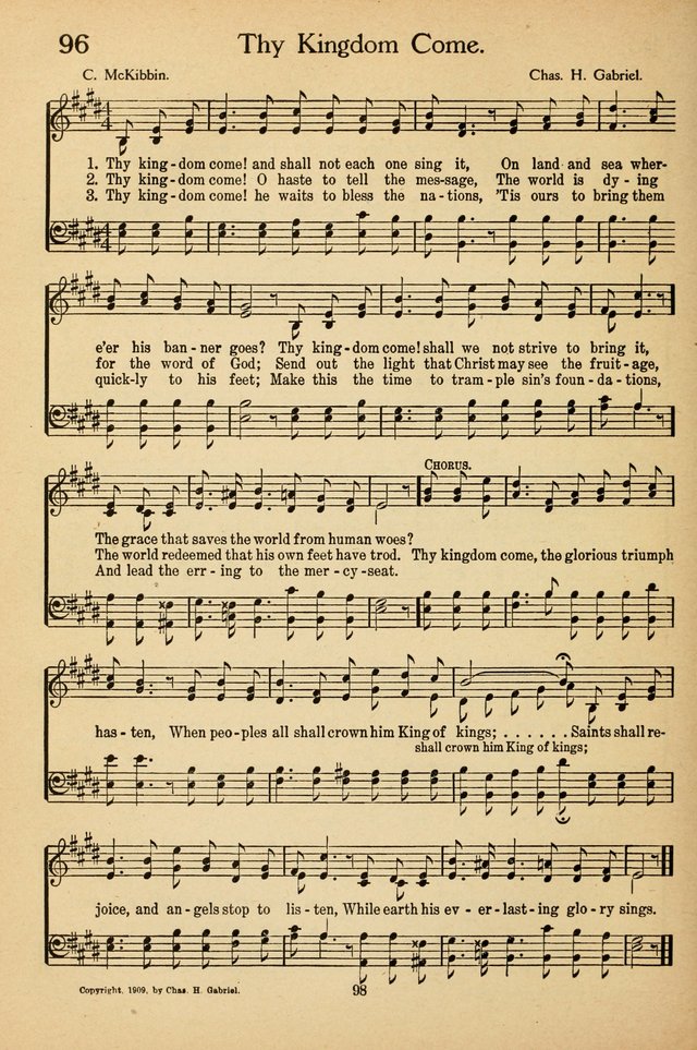 Sunday School Voices: a collection of sacred songs page 100