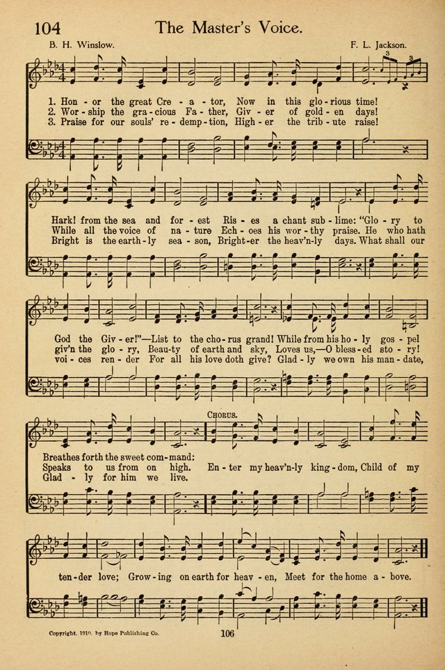 Sunday School Voices: a collection of sacred songs page 108