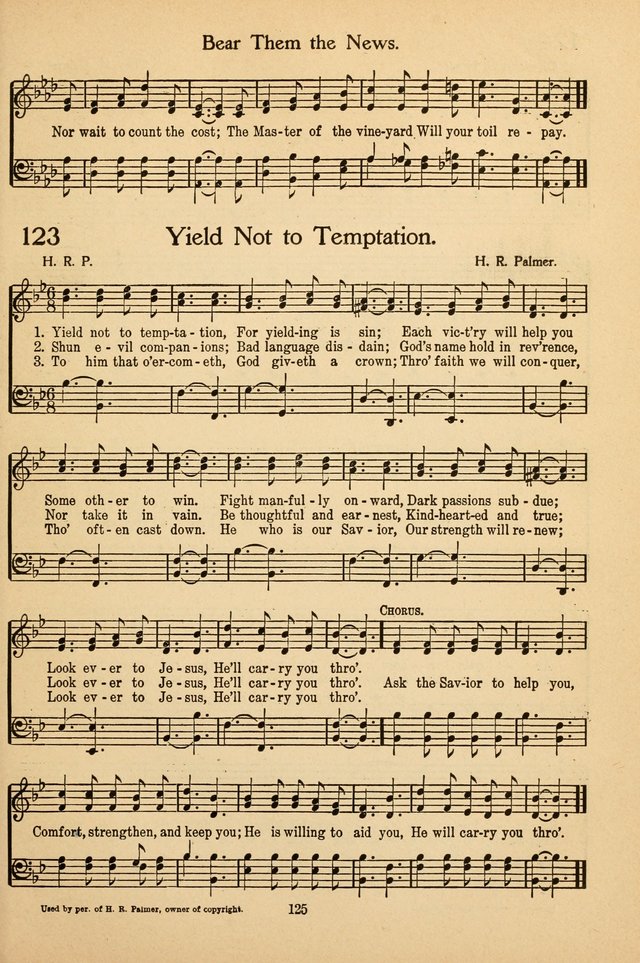 Sunday School Voices: a collection of sacred songs page 127