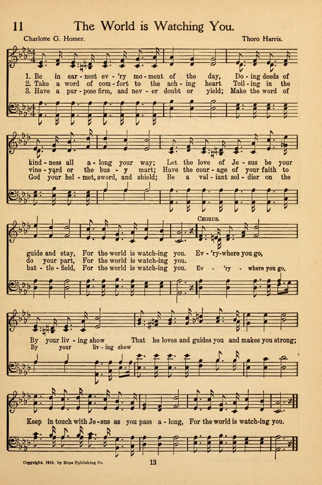 Sunday School Voices: a collection of sacred songs page 13