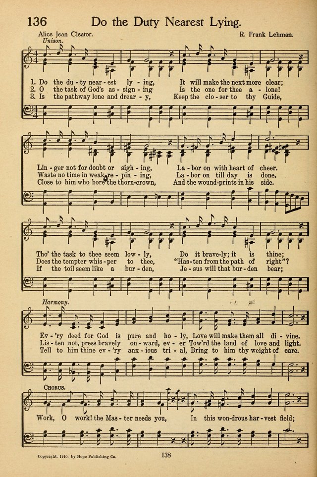 Sunday School Voices: a collection of sacred songs page 140