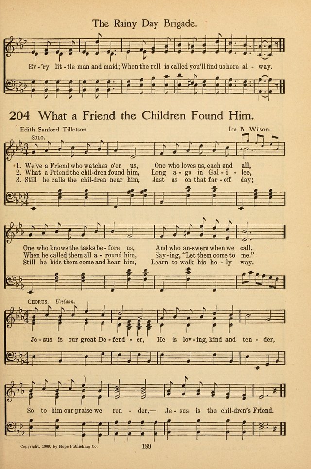 Sunday School Voices: a collection of sacred songs page 191