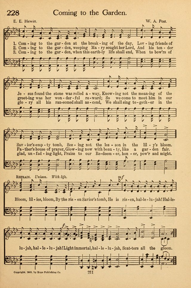 Sunday School Voices: a collection of sacred songs page 217