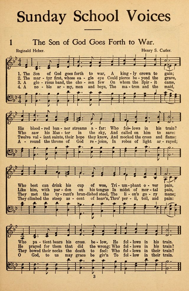 Sunday School Voices: a collection of sacred songs page 3