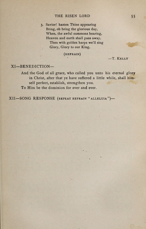 Scripture and Song in Worship: A service book for the Sunday School page 55