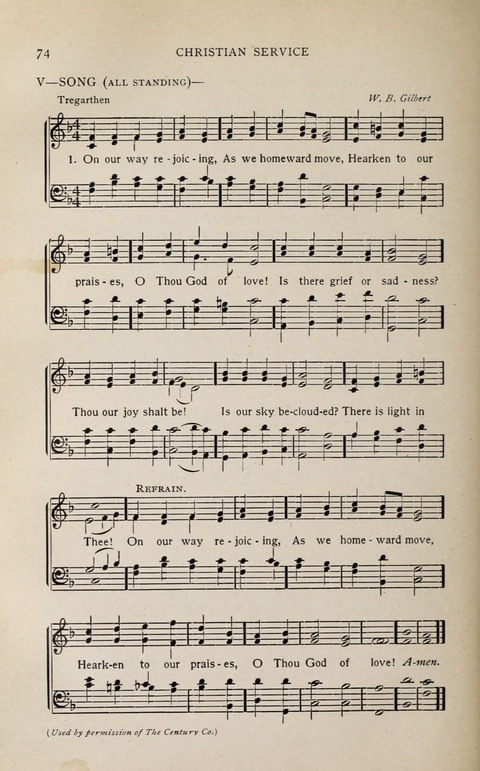 Scripture and Song in Worship: A service book for the Sunday School page 74