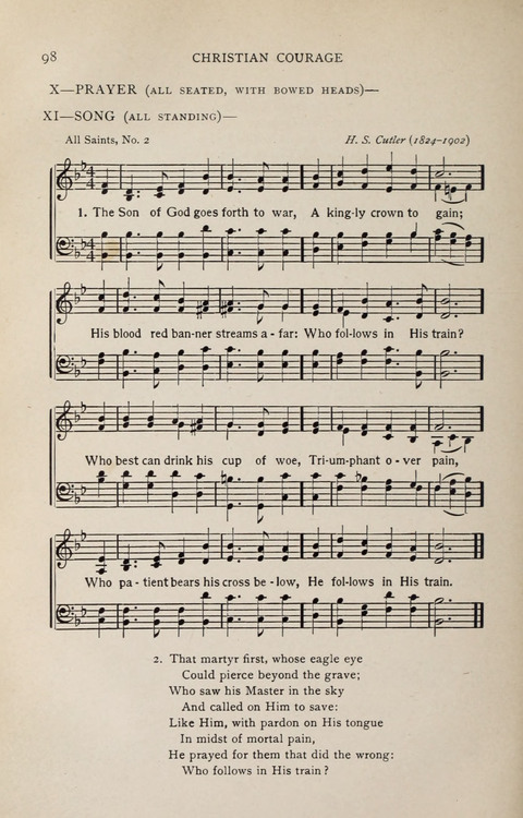 Scripture and Song in Worship: A service book for the Sunday School page 98