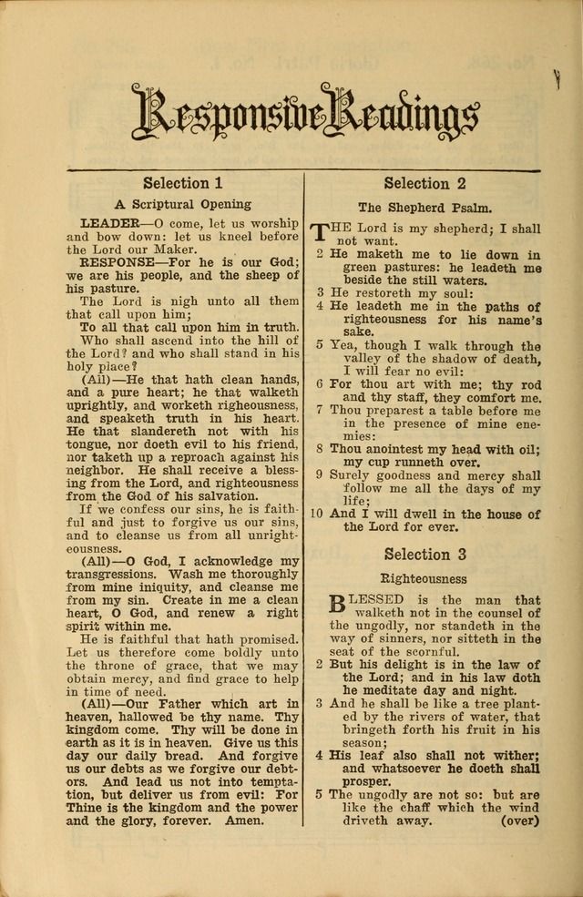 Service Songs for Young People