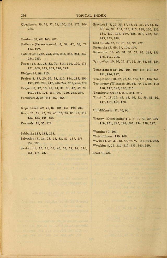 Service Songs for Young People