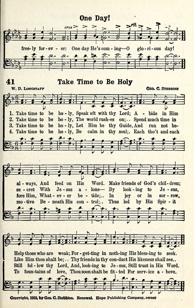 Standard Songs Of Evangelism 40. One Day When Heaven Was Filled With ...