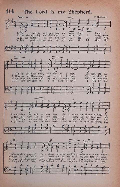 Songs of Triumph Nos. 1 and 2 Combined: 201 choice new hymns for choirs, solo singers, the home circle, etc. page 105