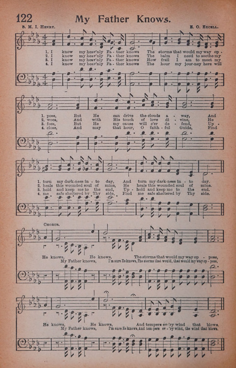 Songs of Triumph Nos. 1 and 2 Combined: 201 choice new hymns for choirs, solo singers, the home circle, etc. page 112