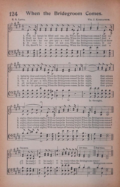 Songs of Triumph Nos. 1 and 2 Combined: 201 choice new hymns for choirs, solo singers, the home circle, etc. page 114