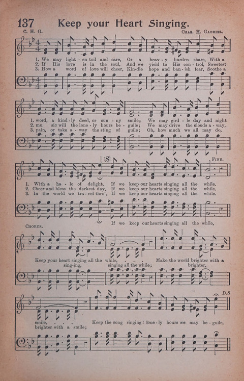 Songs of Triumph Nos. 1 and 2 Combined: 201 choice new hymns for choirs, solo singers, the home circle, etc. page 127