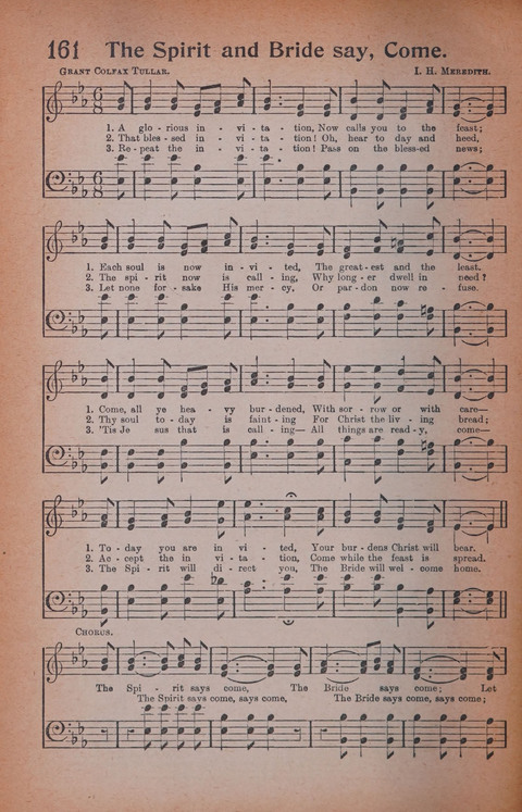 Songs of Triumph Nos. 1 and 2 Combined: 201 choice new hymns for choirs, solo singers, the home circle, etc. page 152