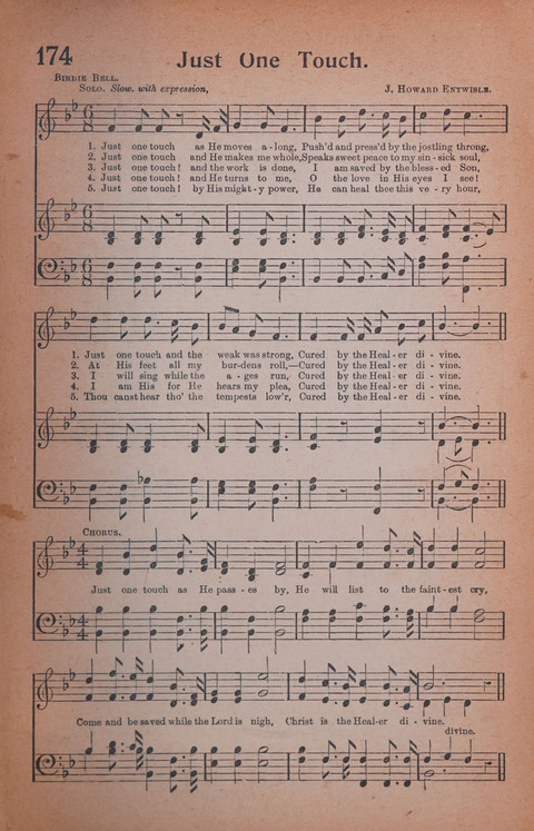 Songs of Triumph Nos. 1 and 2 Combined: 201 choice new hymns for choirs, solo singers, the home circle, etc. page 163