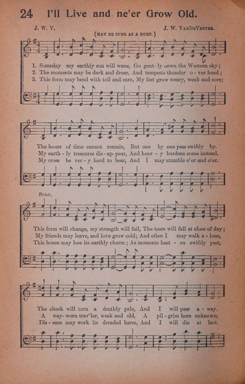 Songs of Triumph Nos. 1 and 2 Combined: 201 choice new hymns for choirs, solo singers, the home circle, etc. page 24