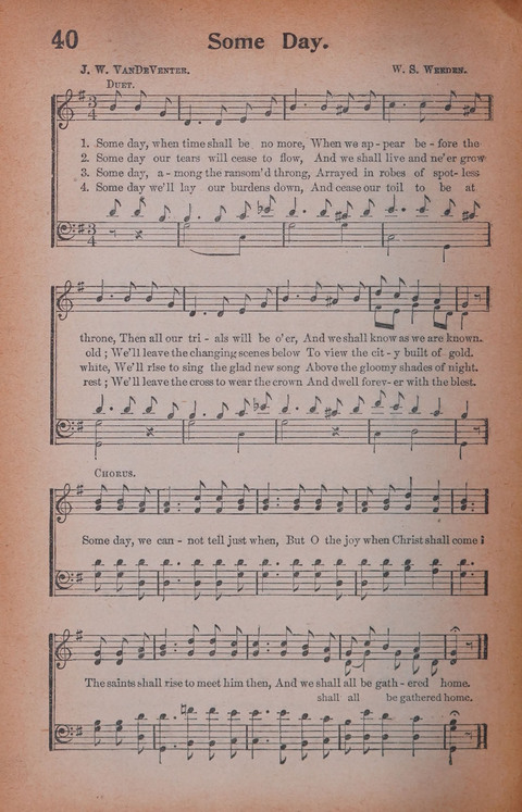 Songs of Triumph Nos. 1 and 2 Combined: 201 choice new hymns for choirs, solo singers, the home circle, etc. page 40