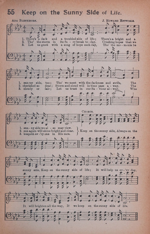 Songs of Triumph Nos. 1 and 2 Combined: 201 choice new hymns for choirs, solo singers, the home circle, etc. page 55