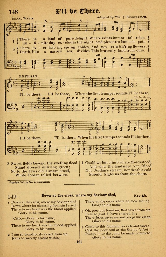 The Silver Trumpet: a collection of new and selected hymns; for use in public worship, revival services, prayer and social meetings, and Sunday schools page 121