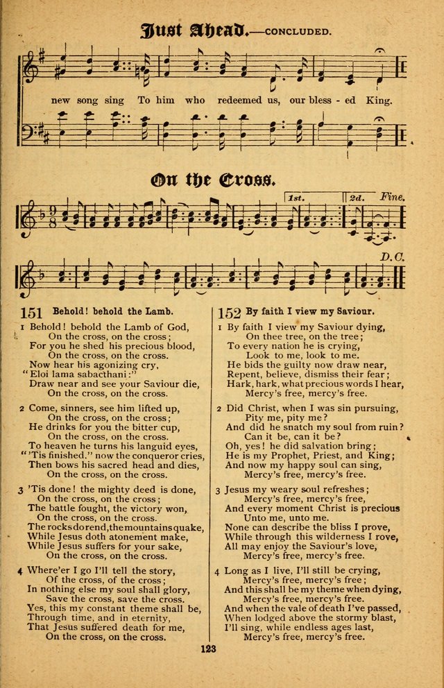 The Silver Trumpet: a collection of new and selected hymns; for use in public worship, revival services, prayer and social meetings, and Sunday schools page 123