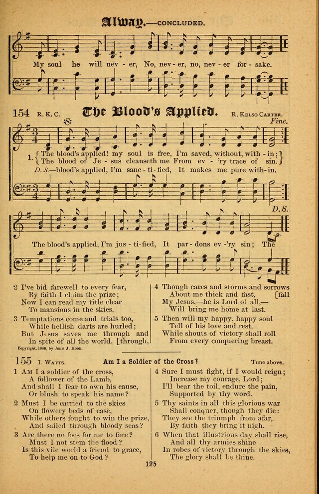 The Silver Trumpet: a collection of new and selected hymns; for use in public worship, revival services, prayer and social meetings, and Sunday schools page 125