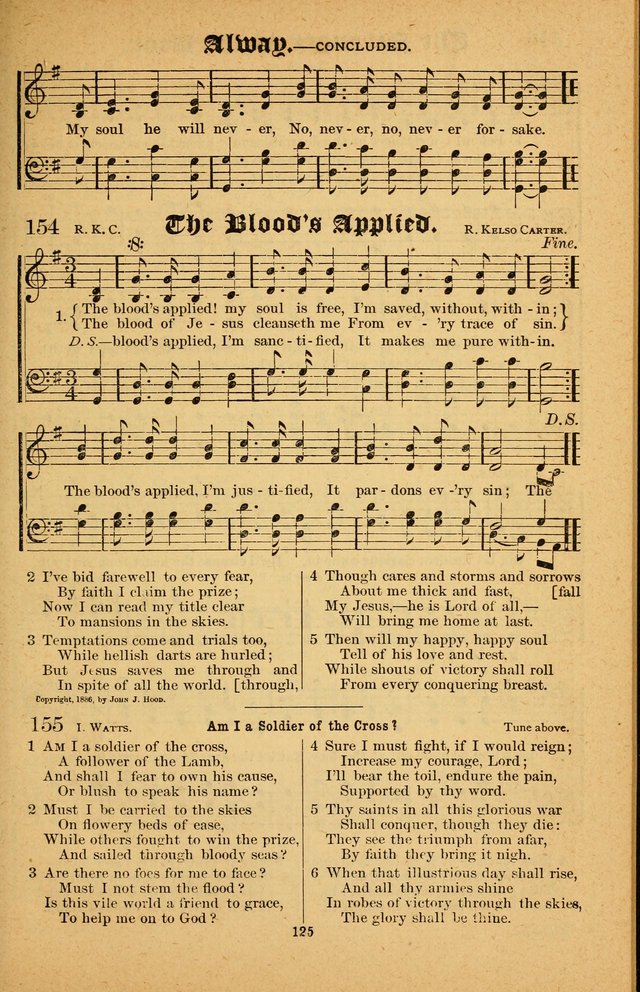 The Silver Trumpet: a collection of new and selected hymns; for use in public worship, revival services, prayer and social meetings, and Sunday schools page 125