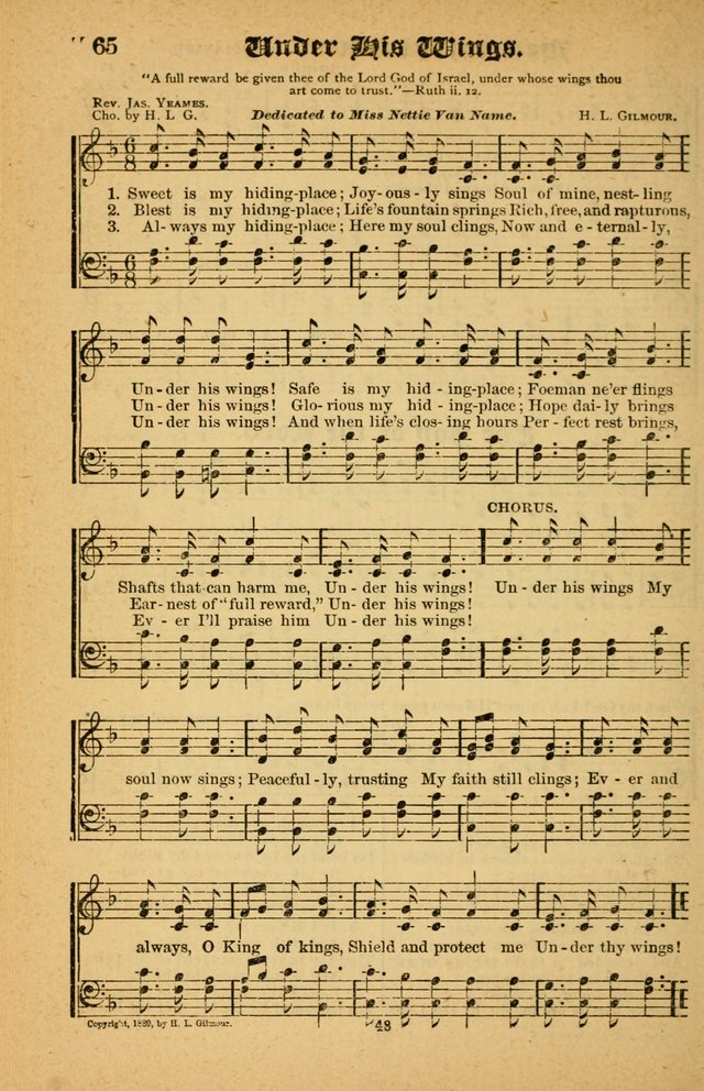 The Silver Trumpet: a collection of new and selected hymns; for use in public worship, revival services, prayer and social meetings, and Sunday schools page 48