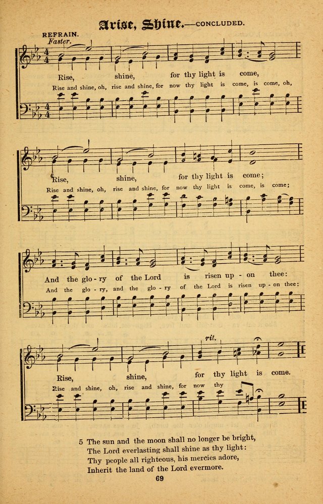 The Silver Trumpet: a collection of new and selected hymns; for use in public worship, revival services, prayer and social meetings, and Sunday schools page 69