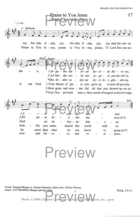 Sound the Bamboo: CCA Hymnal 2000 page 19