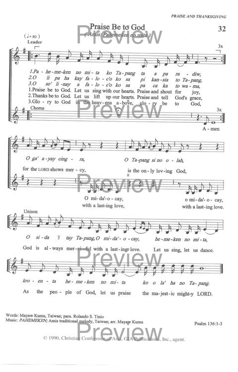 Sound the Bamboo: CCA Hymnal 2000 page 37
