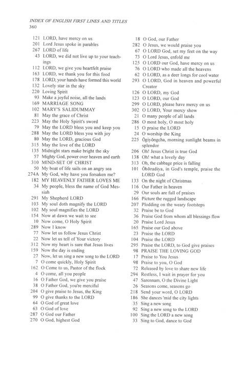 Sound the Bamboo: CCA Hymnal 2000 page 461