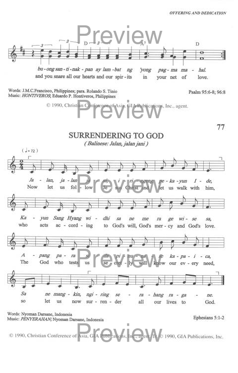 Sound the Bamboo: CCA Hymnal 2000 page 99