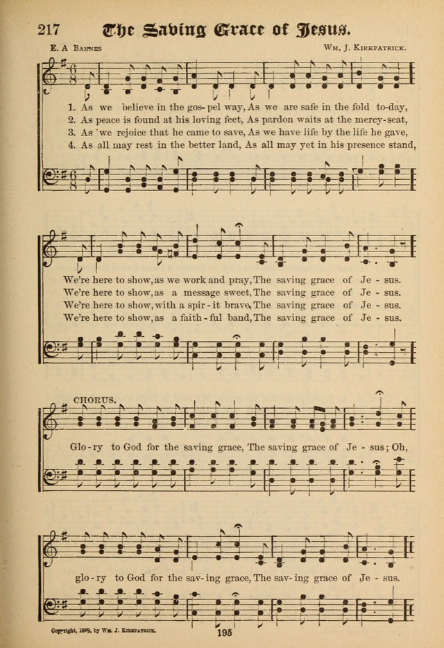 Sacred Trio: comprising Redemption Songs, Showers of Blessing, the Joyful Sound page 191