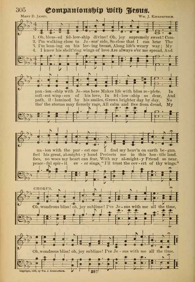 Sacred Trio: comprising Redemption Songs, Showers of Blessing, the Joyful Sound page 282