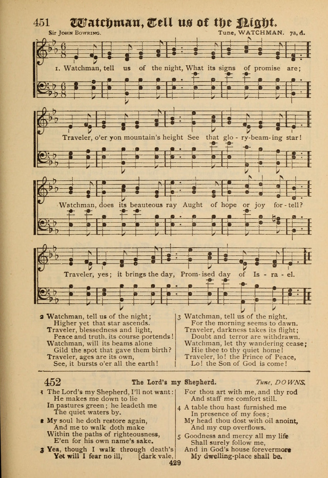 Sacred Trio: comprising Redemption Songs, Showers of Blessing, the Joyful Sound page 425