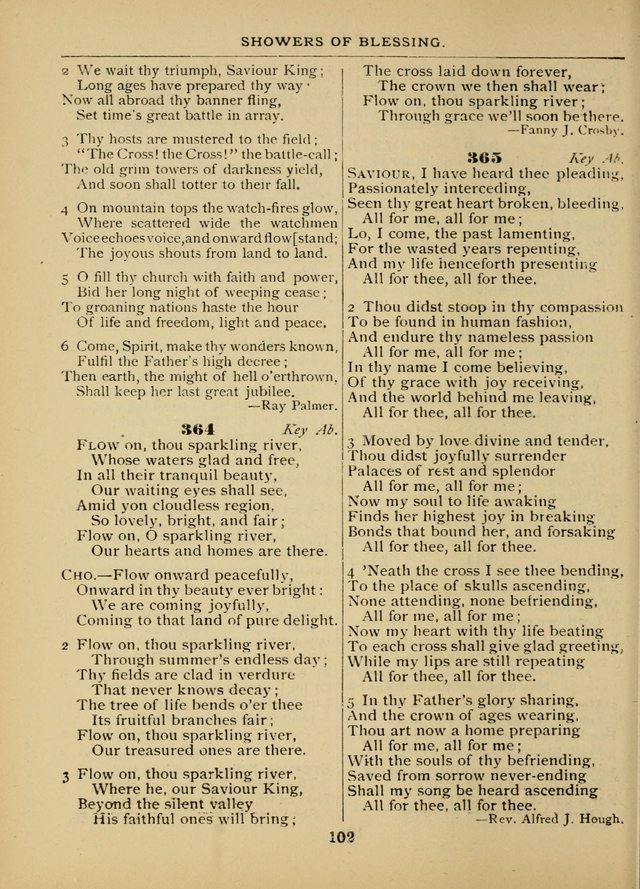 The Sacred Trio: comprising Redemption Songs, Showers of Blessing, The Joyful Sound (Word ed.) page 104