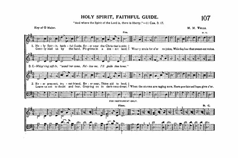 Sacred Tunes and Hymns: Containing a Special Collection of a Very High Order of Standard Sacred Tunes and Hymns Novel and Newly Arranged page 107