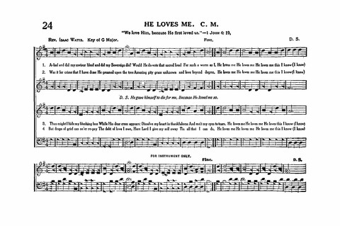 Sacred Tunes and Hymns: Containing a Special Collection of a Very High Order of Standard Sacred Tunes and Hymns Novel and Newly Arranged page 24
