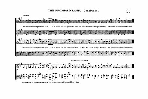 Sacred Tunes and Hymns: Containing a Special Collection of a Very High Order of Standard Sacred Tunes and Hymns Novel and Newly Arranged page 35